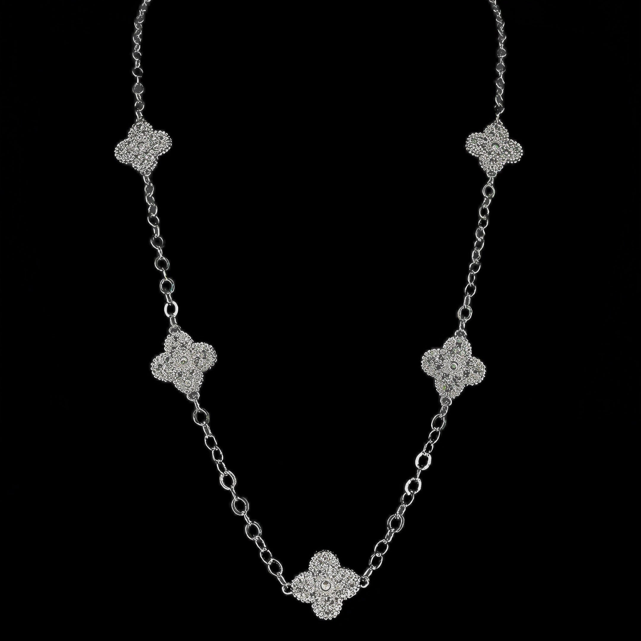 Cadena Eternal Lucky Plata 925 52cm