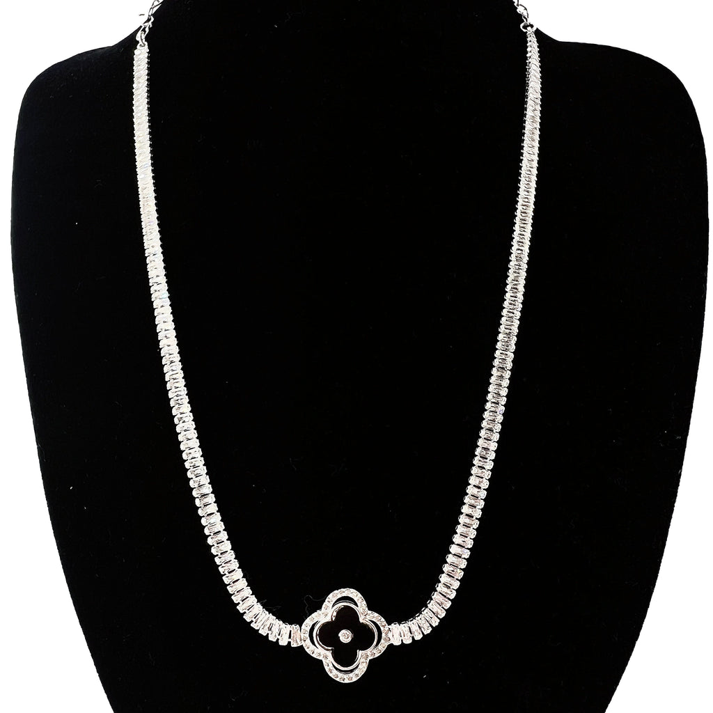 Cadena Eternal Lucky Black Plata 925 48cm