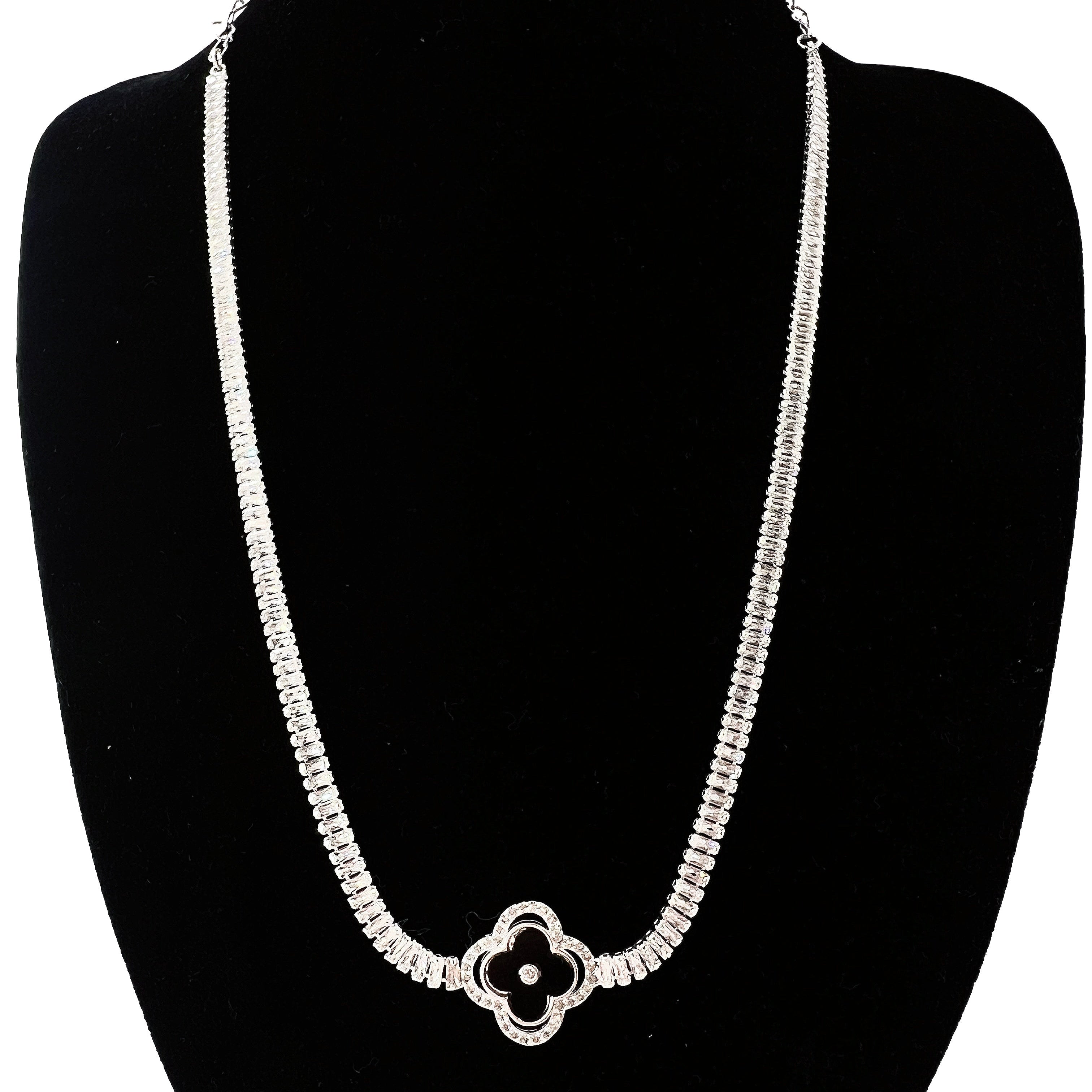 Cadena Eternal Lucky Black Plata 925 48cm