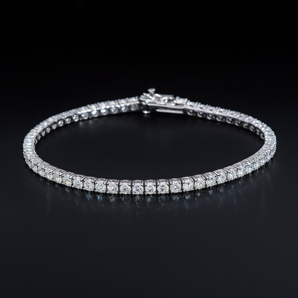 Pulsera King’s Shine Plata 925 Stone Moissanita 17cm