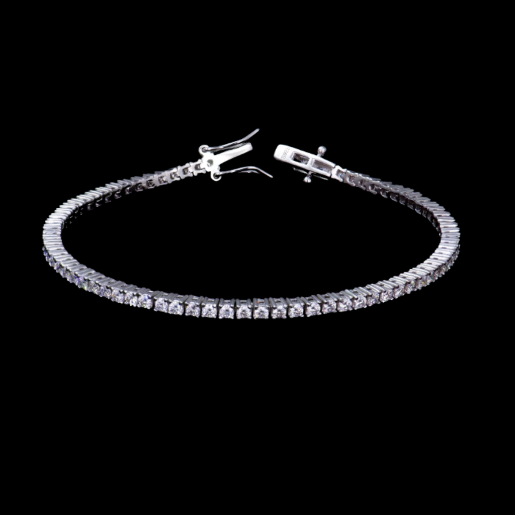Pulsera King’s Shine Plata 925 Stone Moissanita 17cm