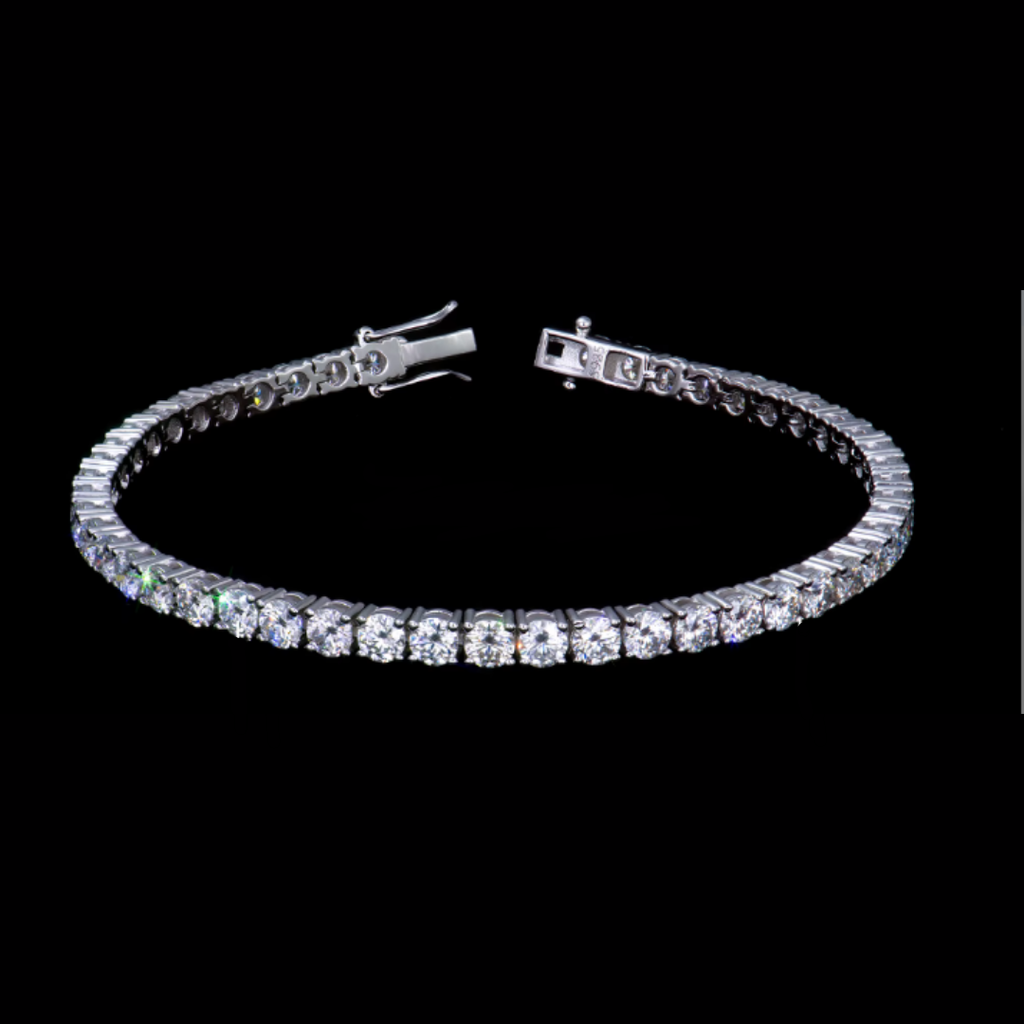Pulsera King’s Shine Plata 925 Stone Moissanita 15cm